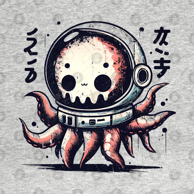 Octopus astronaut horror by Evgmerk